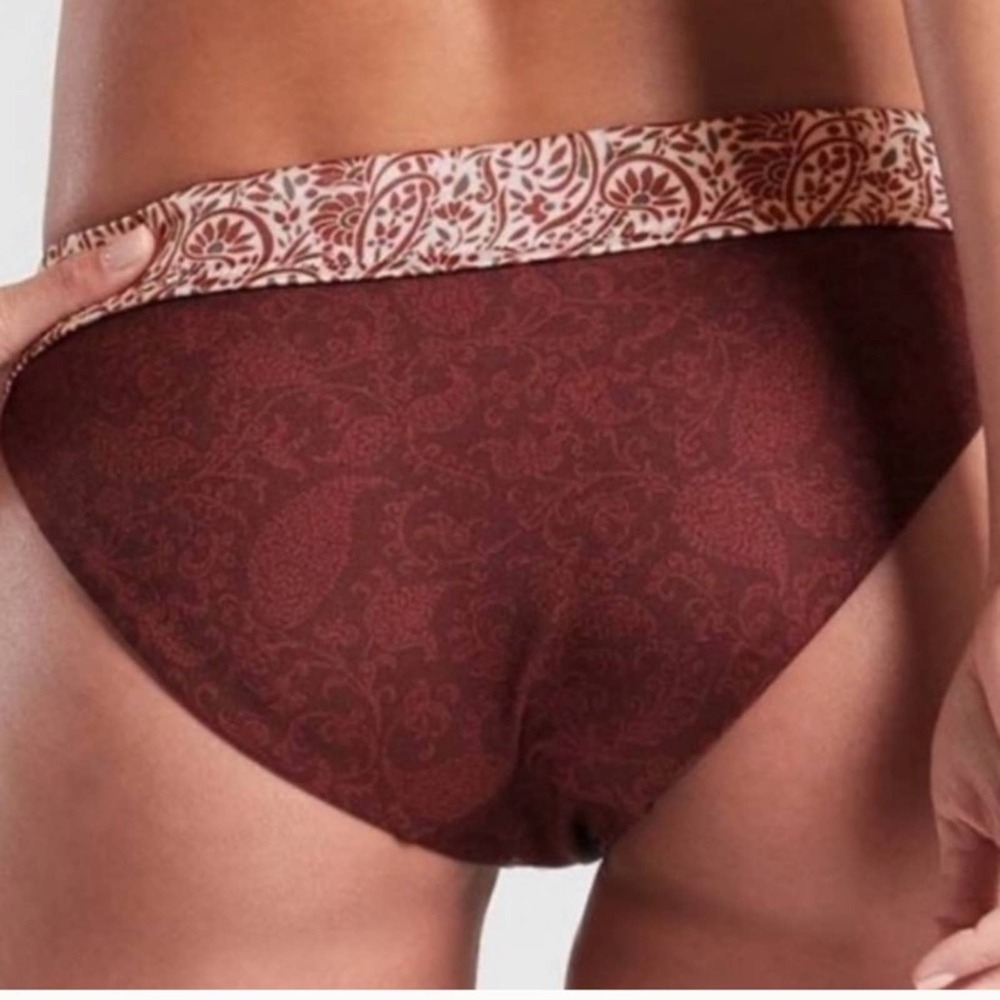 NWT athleta aqualux batik mid rise bikini bottoms size large - Picture 2 of 8